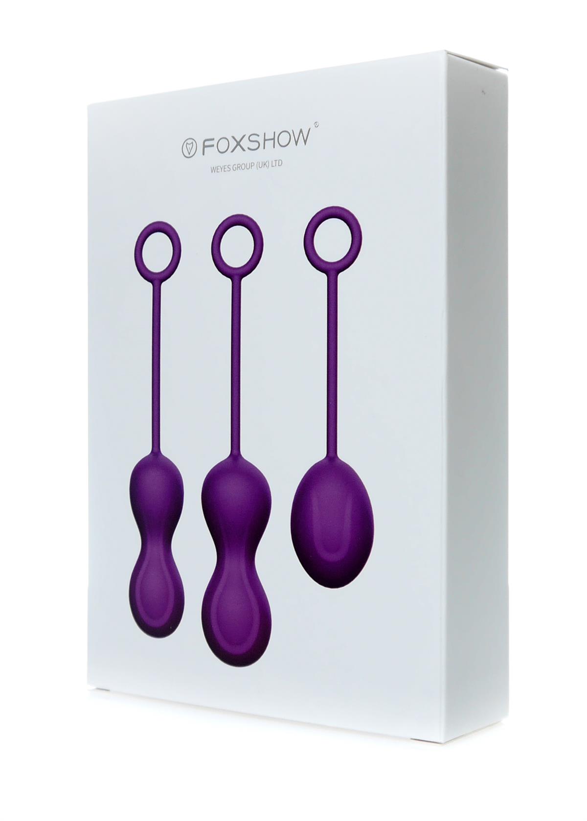 Kegel Balls 3-Pack Set - Luxury Gift Box - Purple - Geisha Ball Set