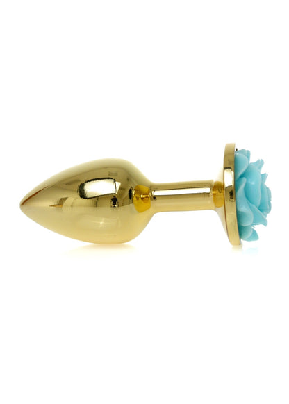 Bossoftoys - 64-00126 - Plug - Gold - Anal - Rose -Light blue