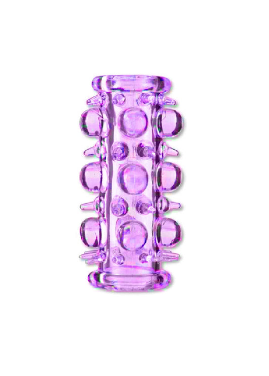 Bossoftoys - 67-00015 - Stretchy Penis Sleeve - Penis Extender - Purple - Lenght 7 cm - clear box with color card