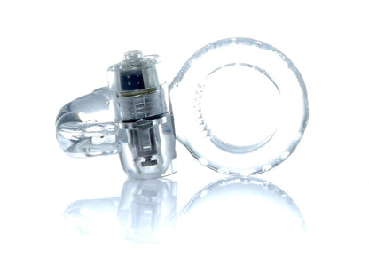 Bossoftoys - 67-00049 - Rabbit Vibrating Cockring - 7.5 cm - Clear - batteries included - packed in strong blister