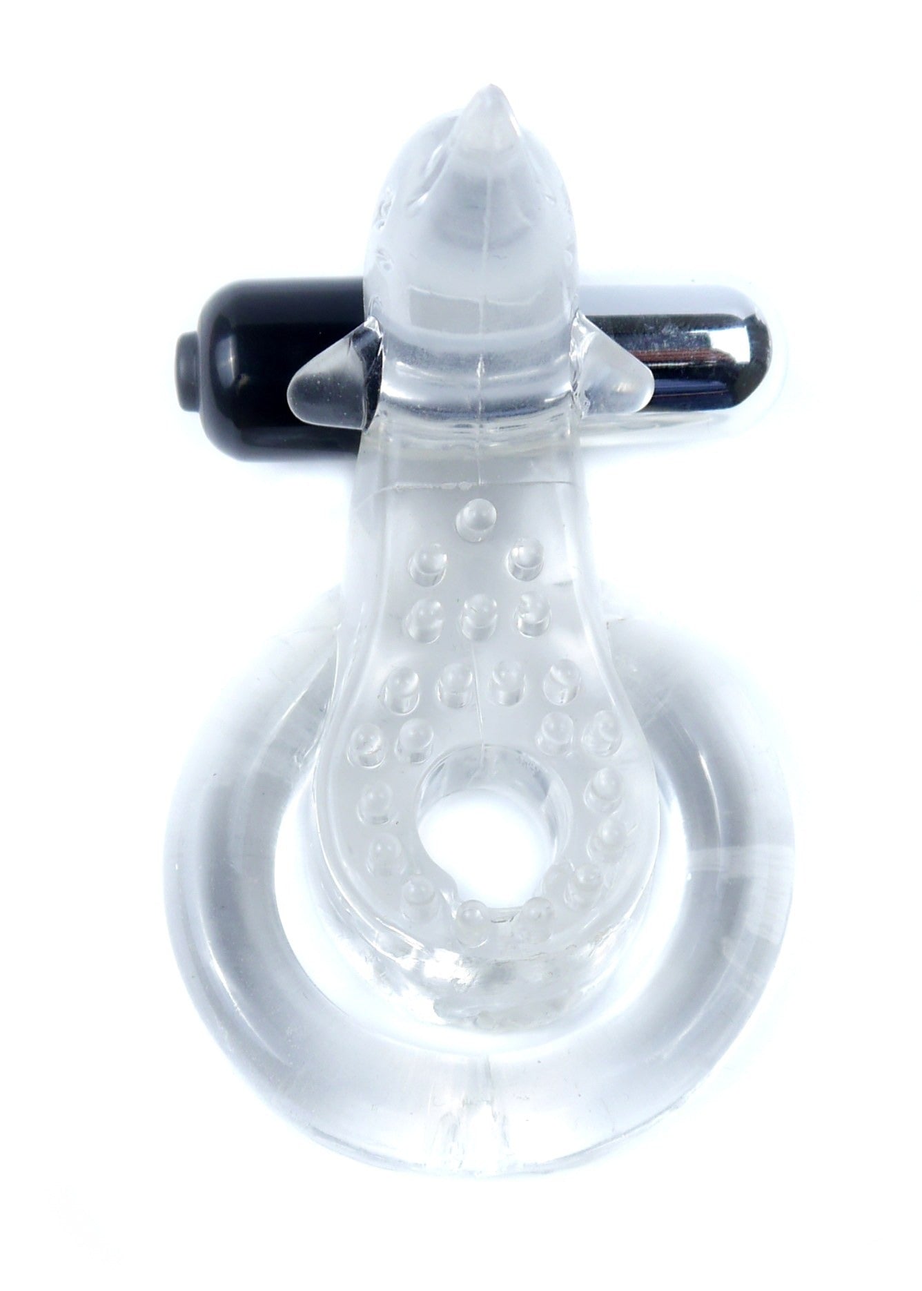 Bossoftoys - 67-00050 - Ring - Dolphin Vibro CockRing - Clear