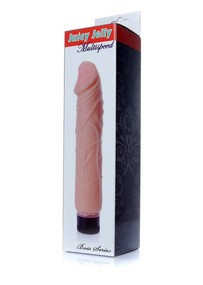 Bossoftoys - 67-00074 - Real Skin - Realistic vibrator - Juicy jelly Flesh - 22 m - Dia 4 cm - Multispeed