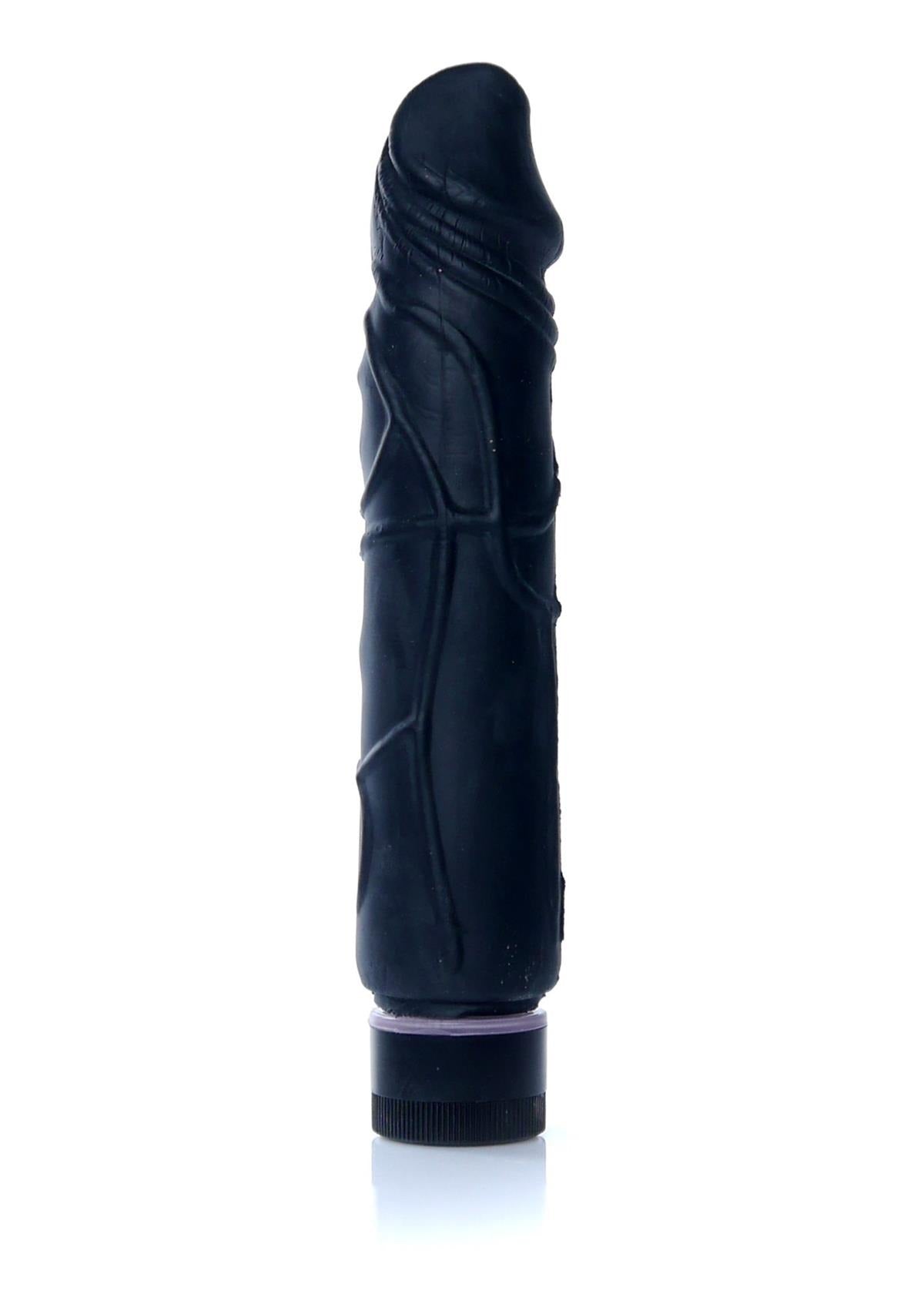 Bossoftoys - 67-00072 - Real Skin - Realistic vibrator - Black - 22 m - Dia 4 cm - Multispeed