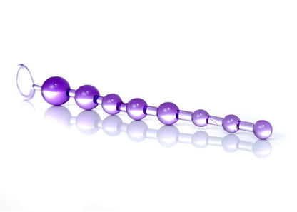 Bossoftoys - 67-00085 - Juicy jelly Anal Beads - Extra Long length - Purple- 29 m- Dia 1.2 cm / 2.8 cm