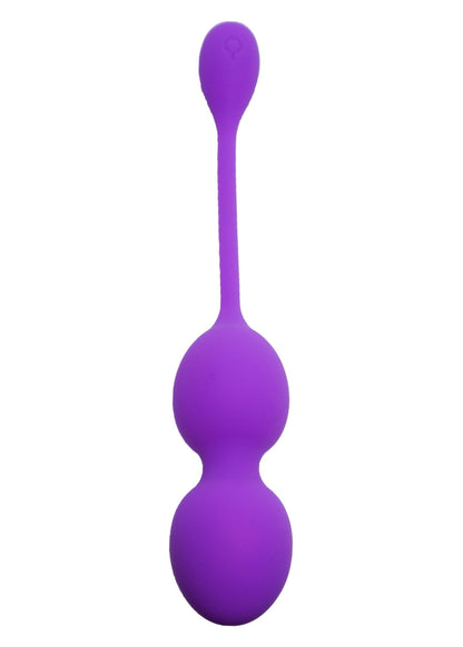 Bossoftoys - 75-00114 - Silicone Kegel Balls - length 16,5 cm - width  32mm  - 80g - 10 functions - Purple - strong blister