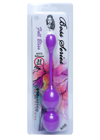 Bossoftoys - 75-00114 - Silicone Kegel Balls - length 16.5 cm - width 32mm - 80g - 10 functions - Purple - strong blister