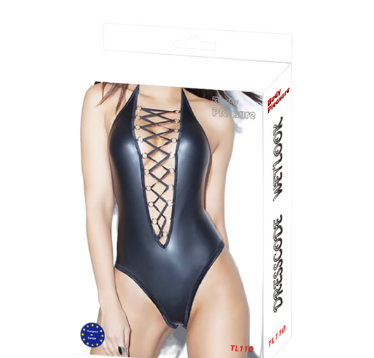 Glanzend Verleidingslichaam - Wet Look Body - One Size Fits Most - TL110