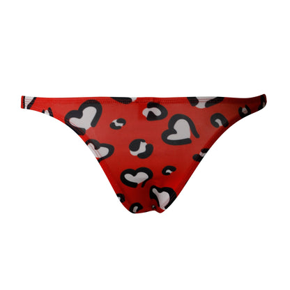 CUT4MEN - C4M11 - Brazilian Brief Men Underwear - Hearts Design - 4 Sizes - 1 Piece