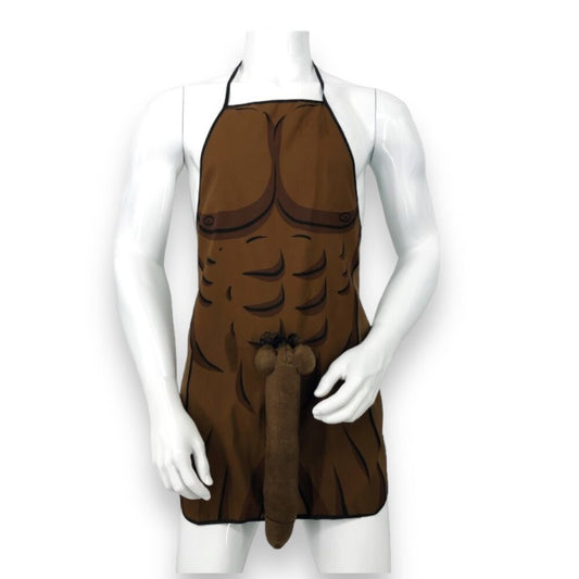 Penis Shorts With Big Penis - Brown