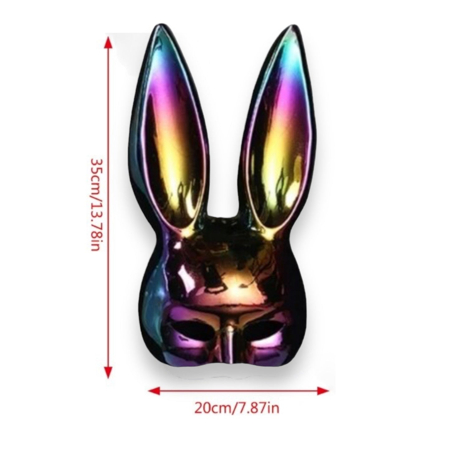 Bunny Mask - 5 Colors - PLASTIC PACKAGING ONLY