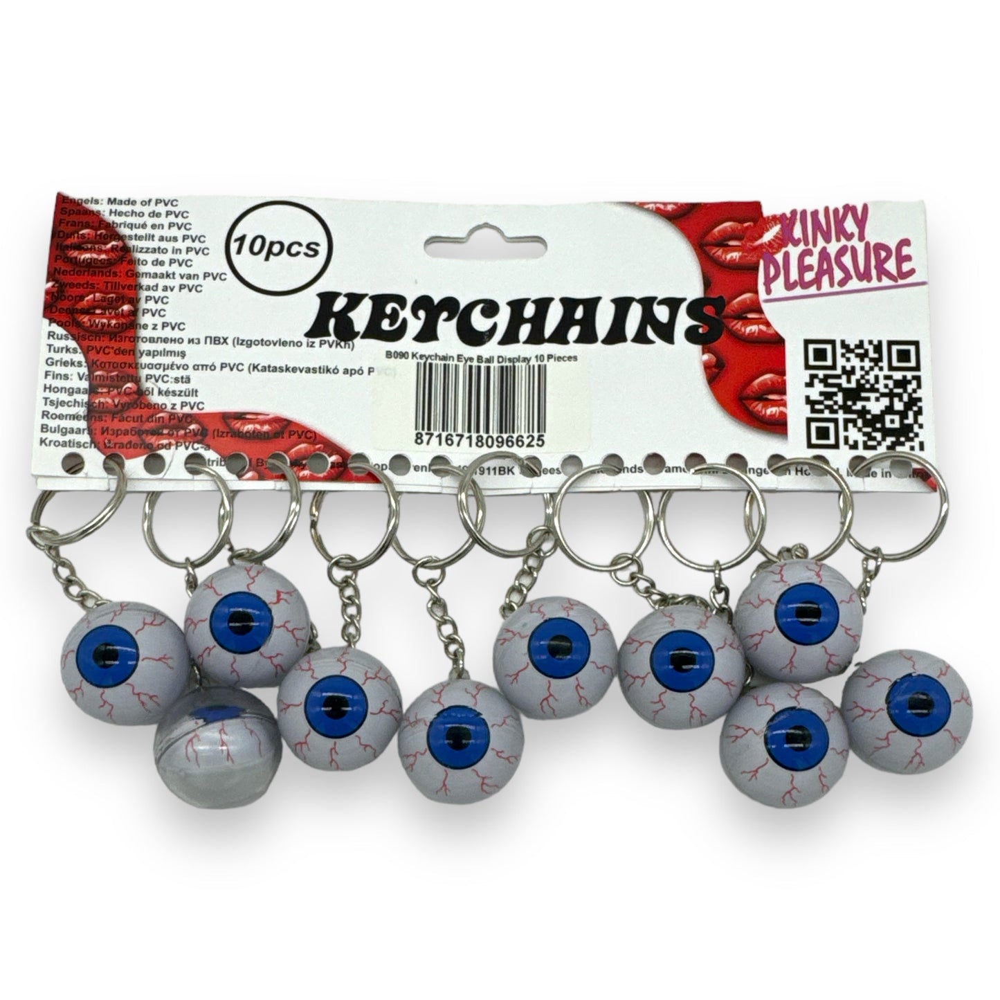 Keychain with Realistic Eyeball 