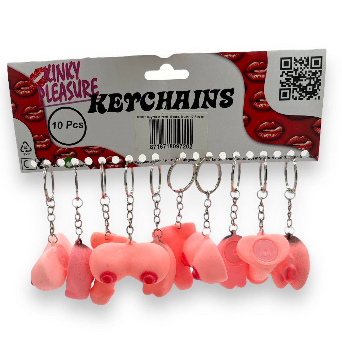 Keychain Of A Penis, Vagina Or Breasts 