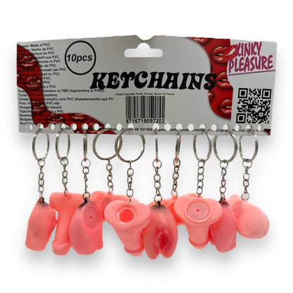 Keychain Of A Penis, Vagina Or Breasts 