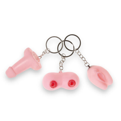 Keychain Of A Penis, Vagina Or Breasts 