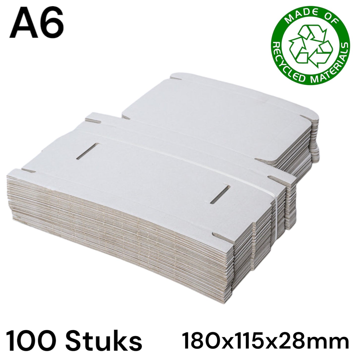 Recycled Letterbox Box 180 x 115 x 28 mm (A6) Bundle 100 pieces