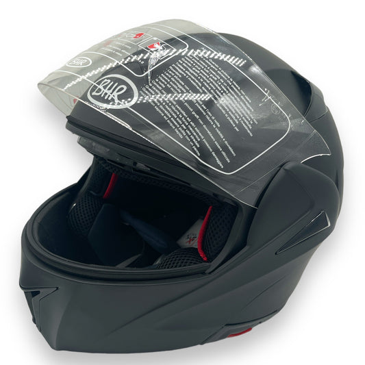 BHR Black Motorcycle Helmet Medium