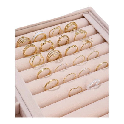 Boho-Chic Rings Set of 22 Pieces Available in Gold &amp; Silver 