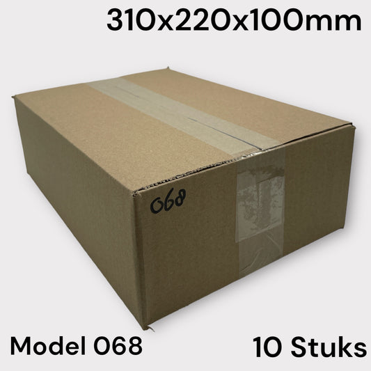 Shipping Box Brown Model 068 310x220x100mm 10 Pieces