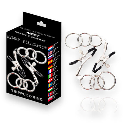 Kinky Pleasure - Nipple Clamps - 7 Models - All in Luxury Colorful Box - All Models 1x - 7 Pieces 