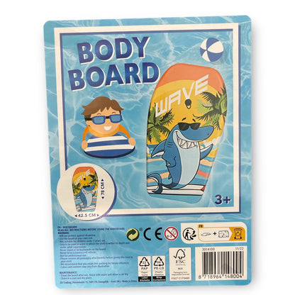 Body Board Met Haai - 78cm - Ultiem Waterplezier!