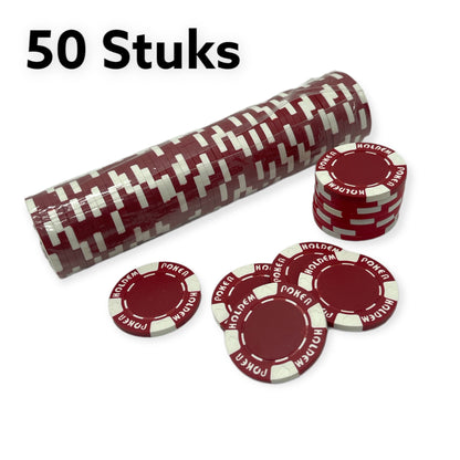 Poker Chips 50 Pieces 6 Colors