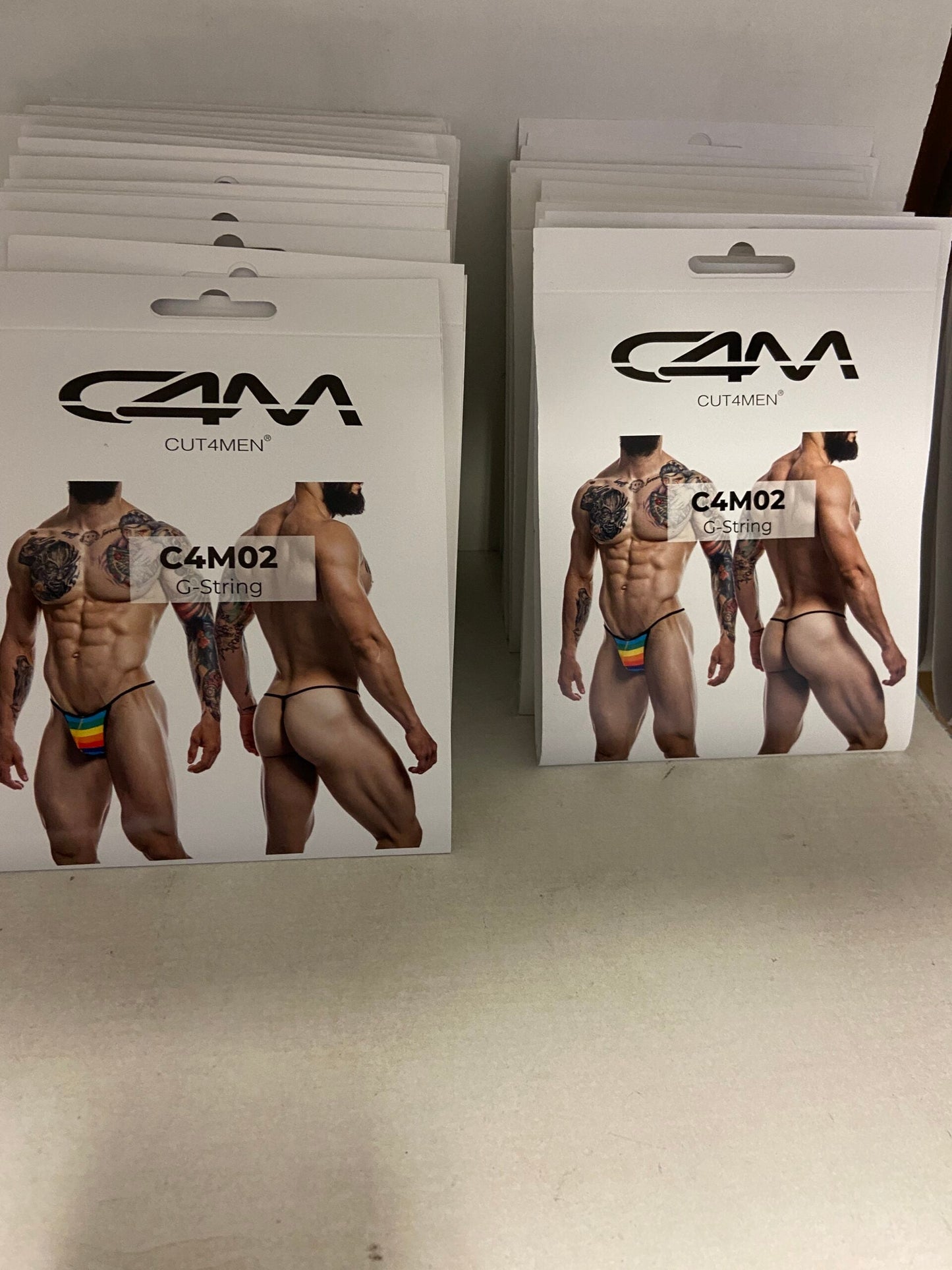 CUT4MEN - C4M02 - G String Men Underwear - 16 Pieces - 4 Color - 4 Sizes - 1 Piece