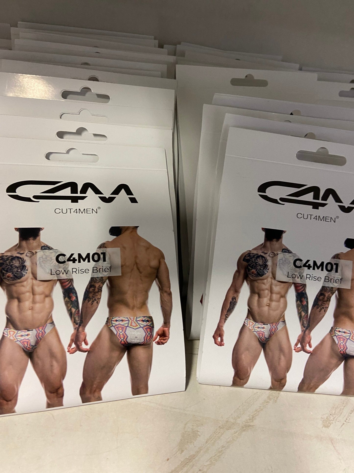 CUT4MEN - C4M01 - Low Rise Bikini Brief Men Underwear - 12 Pieces - 3 Color - 4 Sizes - 1 Piece