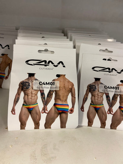 CUT4MEN - C4M01 - Low Rise Bikini Brief Men Underwear - 12 Pieces - 3 Color - 4 Sizes - 1 Piece