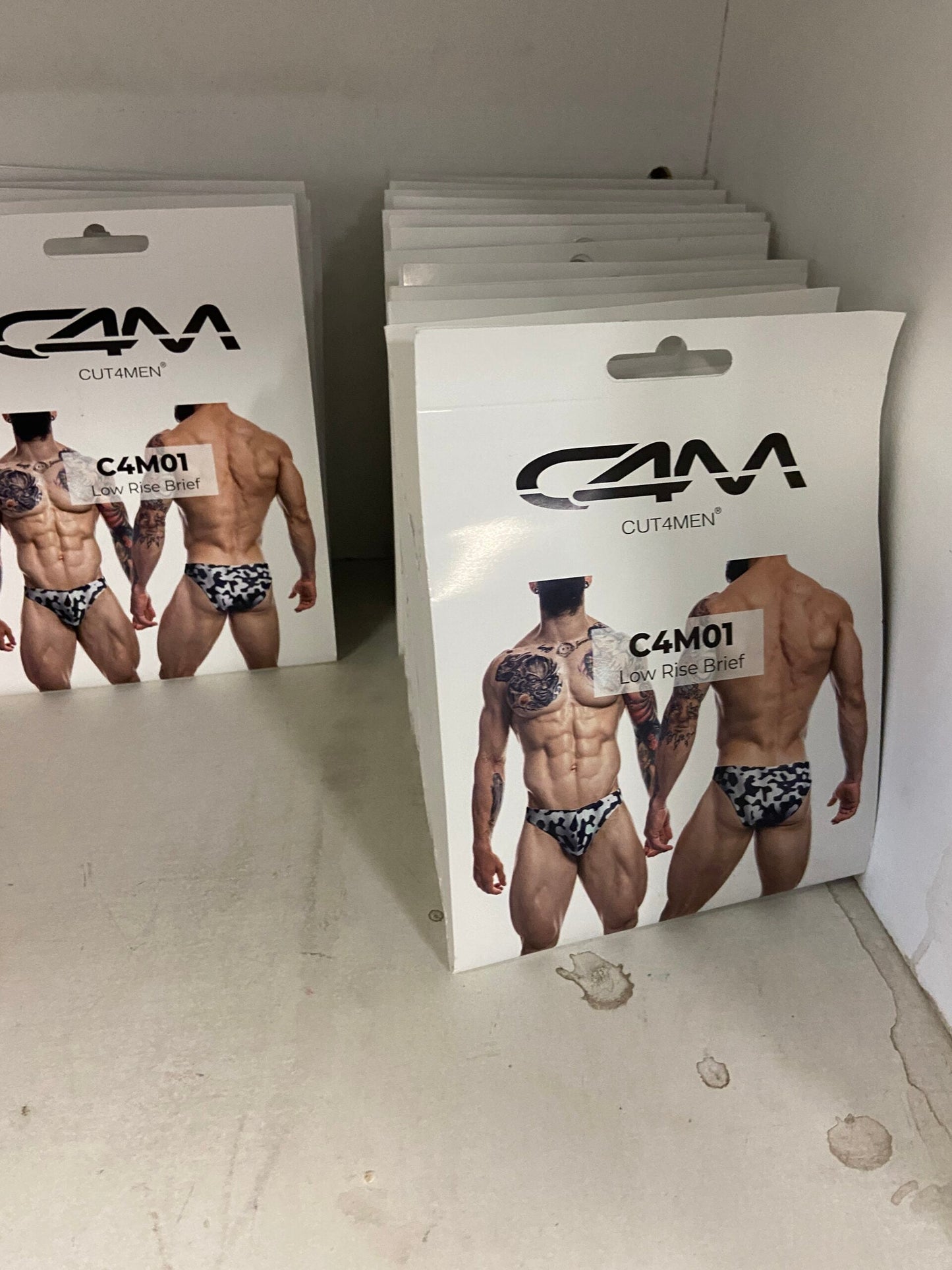 CUT4MEN - C4M01 - Low Rise Bikini Brief Men Underwear - 12 Pieces - 3 Colour - 4 Sizes - 1 Piece