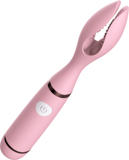 Power Escorts - BR164 - Couple Pleasure - Couple Vibrator - Rechargeable - Silicone - 19 × 2.75 CM - Pink