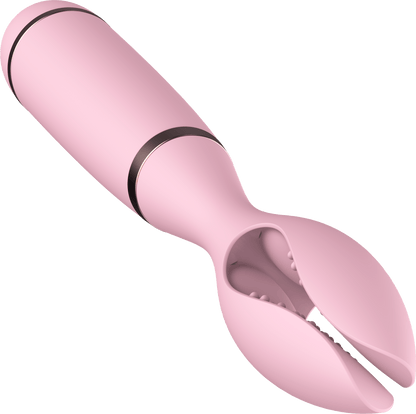 Power Escorts - BR164 - Couple Pleasure - Couple Vibrator - Rechargeable - Silicone - 19 × 2.75 CM - Pink