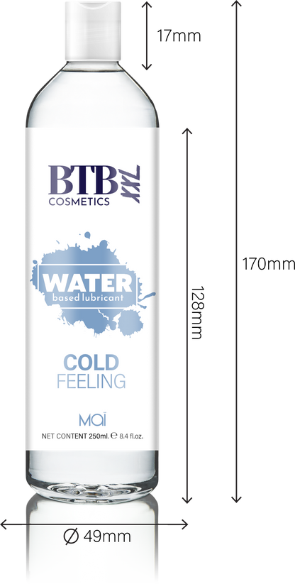 BTB Cosmetics Vegan Cool Feeling Water Based Lubricant XL 250 ML - LT2414