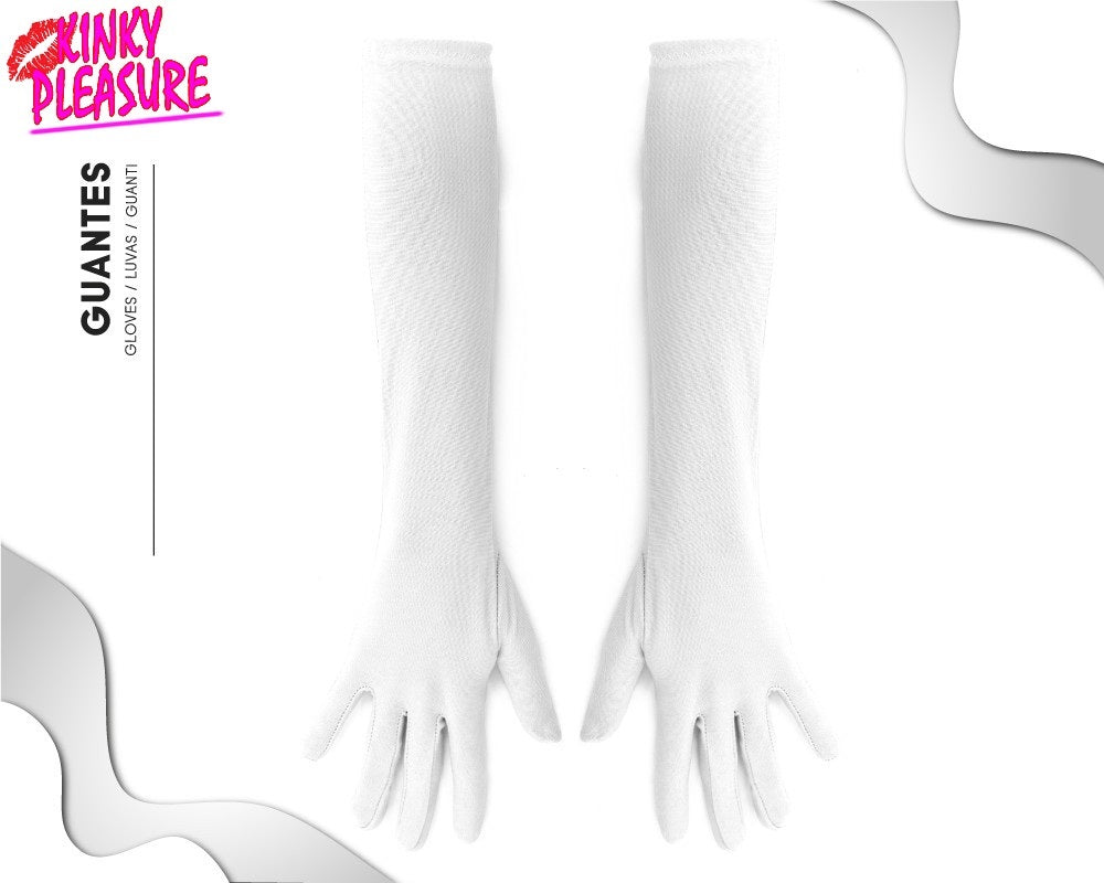 Long Gloves - Soft - 6 Colors - 1 Pair