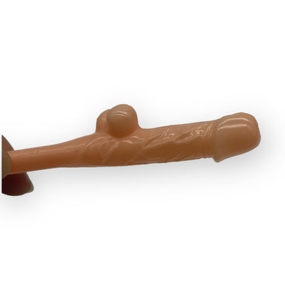 Pleasure Cock Straws - Set of 10 in Beige - Kinky Pleasure