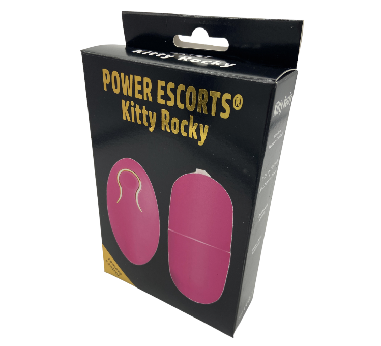 Power Escorts - BR167 - Kitty Rocky - Trendy Remote Egg - 7.4 × 3.2 CM - Pink