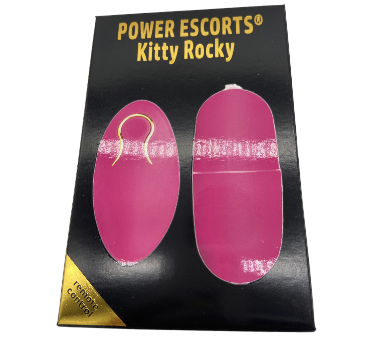 Power Escorts - BR167 - Kitty Rocky - Trendy Remote Egg - 7.4 × 3.2 CM - Pink