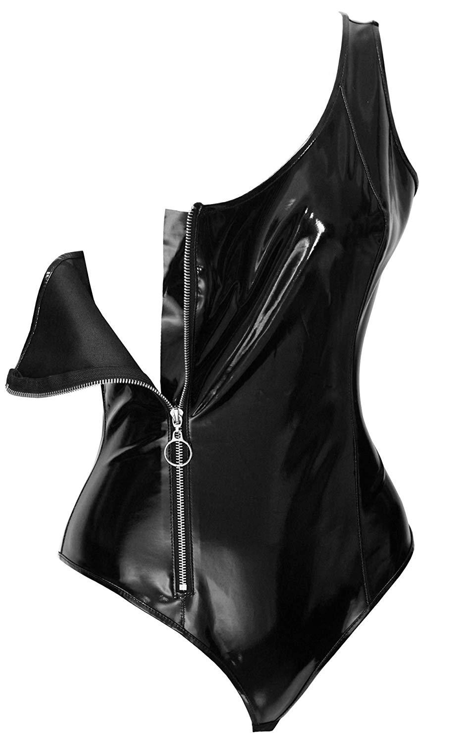 Temptation Revealed - TL114 - Sensual Wet Look - One Size Fits Most - Luxury Gift Box - Black