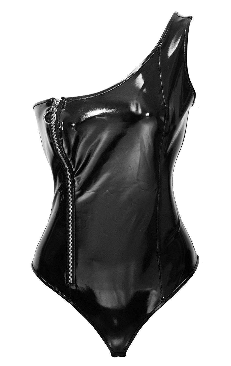 Temptation Revealed - TL114 - Sensual Wet Look - One Size Fits Most - Luxury Gift Box - Black