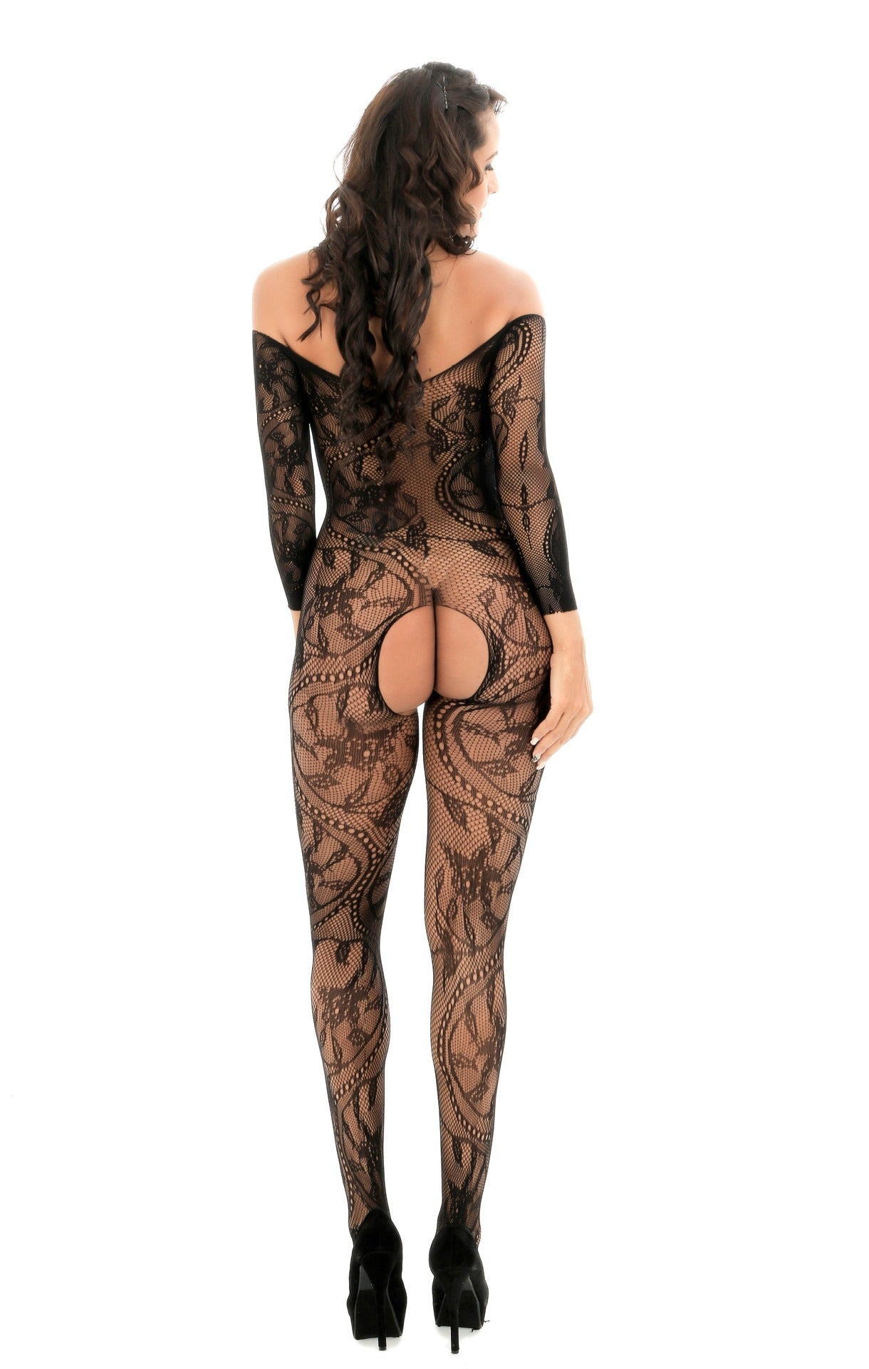 Sensuele Flirt - TL139 - Sensuele Lingerie - M/L - Luxe Geschenkdoos - Zwart