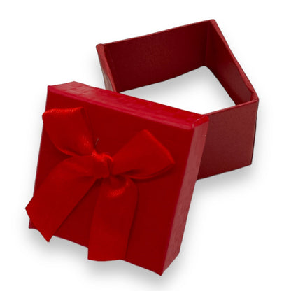 Sieraden Doosjes 5x5cm in 4 Kleuren (Rood, Goud, Blauw, Zilver)