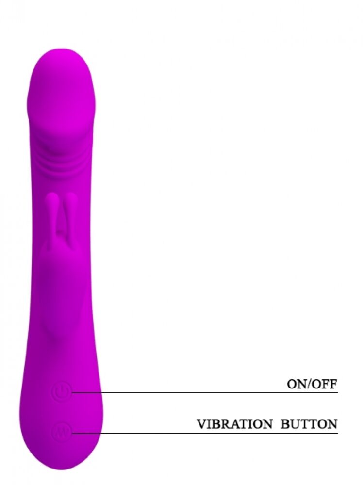 Argus Siliconen G Spot & Clitoris Vibrator - 30 Snelheden - Roze - 21 cm dia 3,6 cm - AT 1005