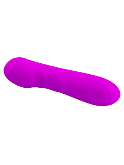 Argus Silicone Clitoral Vibrator - Rechargeable Multispeed - Pink - 15 cm dia 2.9 cm - AT 1007