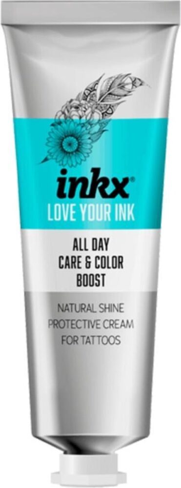 Ink'd Tattoo 4 Pack Total Care - All Day Creme &amp; Color Boost / Sun Care / Body Oil / Moisturizer