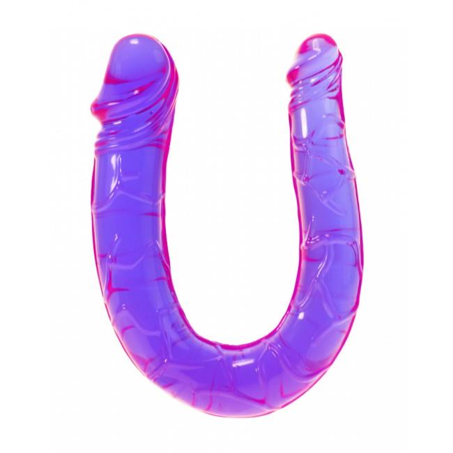 Bossoftoys - 5-00304 - double Dildo - Mini Double Dong Kinx - 30 cm - Purple - abs