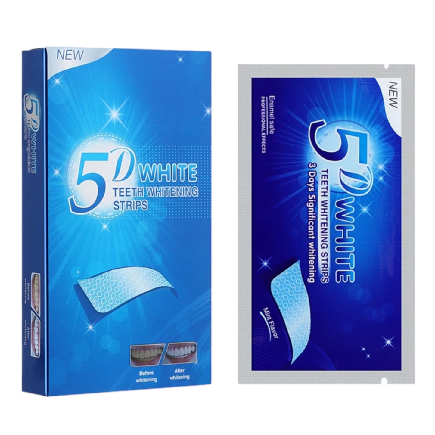 Tanden Bleken Strips 5d whitening strips 14stuks per verpakking