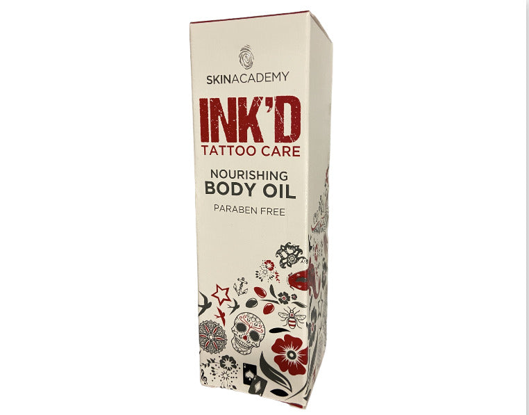 Ink'd Tattoo 4 Pack Total Care - All Day Creme &amp; Color Boost / Sun Care / Body Oil / Moisturizer