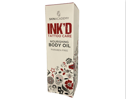 Ink'd Tattoo 4 Pack Total Care - All Day Creme & Color Boost / Sun Care /Body Oil / Moisturiser