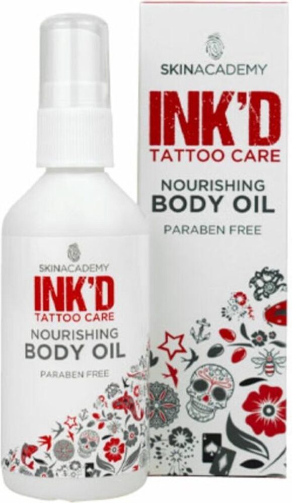 Ink'd Tattoo 4 Pack Total Care - All Day Creme &amp; Color Boost / Sun Care / Body Oil / Moisturizer