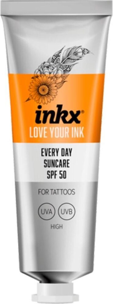 Ink'd Tattoo 4 Pack Total Care - All Day Creme &amp; Color Boost / Sun Care / Body Oil / Moisturizer