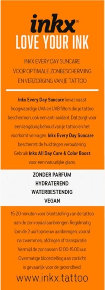 Ink'd Tattoo Total Care - Dagelijkse Zonverzorging - SPF 50